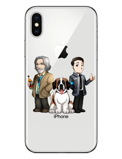 Мягкий Силиконовый ТПУ чехол для телефона Detroit Become Human Android RK800 Connor Kara iPhone 5 5S SE 6 6splus
