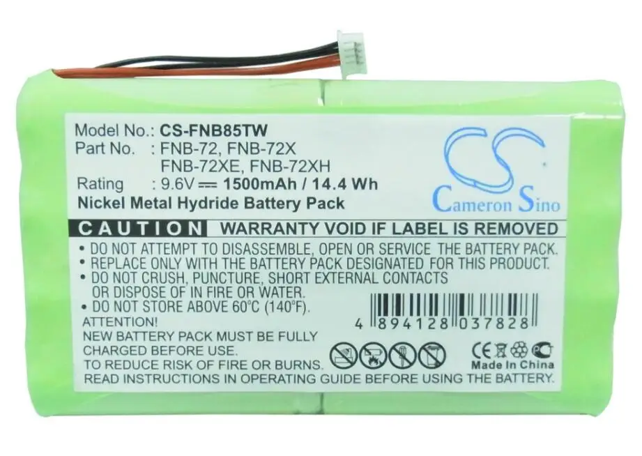 

Cameron Sino 1500mah battery for VERTEX FT-817 FT-817ND YAESU FT-817 FT-817ND FNB-72 FNB-72x FNB-72xe FNB-72xh FNB-72xx FNB-85