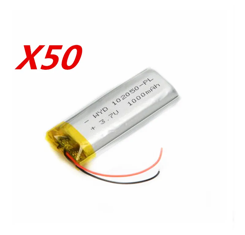 Литий полимерный аккумулятор для MP3 MP4 GPS Bluetooth мини камеры Psp 50 шт. Премиум 102050 3 7 В