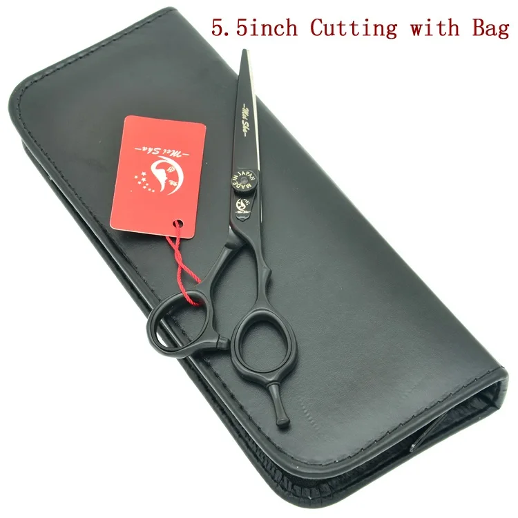 HA0244 55 with bag Новое поступление Meisha 5,5 дюймов/6,0 дюймов Профессиональные Парикмахерские ножницы набор JP440C ножницы для стрижки волос и филировочные ножницы HA0243 - Цвет: HA0244 55 with bag
