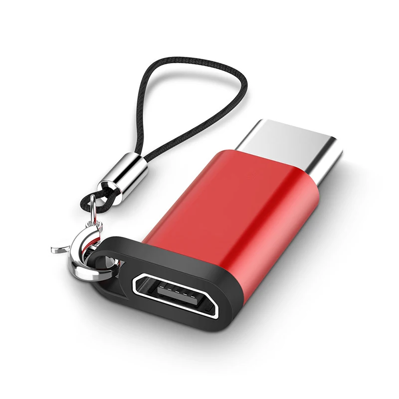 Роскошный мини-usb Type-C штекер к Micro USB гнезду C разъем для зарядки телефона Samsung Xiaomi