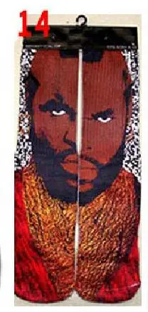 14 Повседневные носки с 3D принтом унисекс 2pac tupac чулок B.I.G Biggie маленький скейтборд хлопковые мужские носки-трубы средней высоты - Цвет: 14