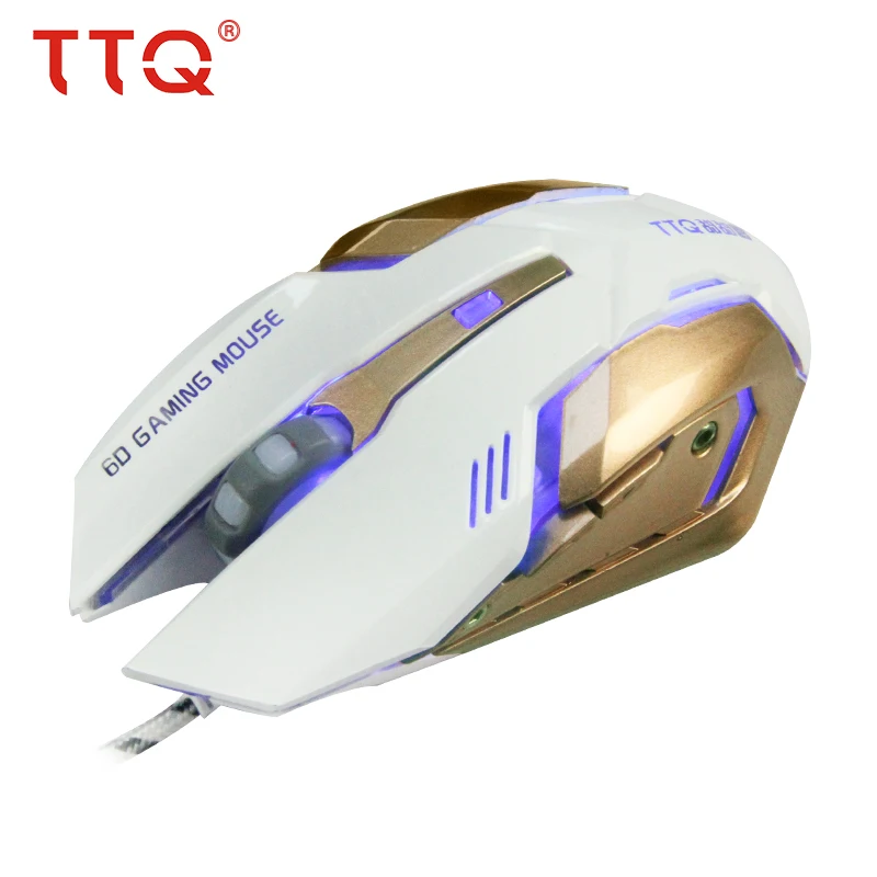 TTQ мышь геймер USB 2 0 нейлоновая плетеная проводная MAX DPI 3200 игровая Opto electonic