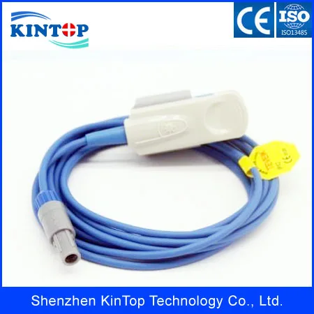 Бесплатная доставка Mindray PM8000 PM9000 MEC1000/2000 Reusabe взрослый палец клип SpO2 Датчик Зонд 3 м