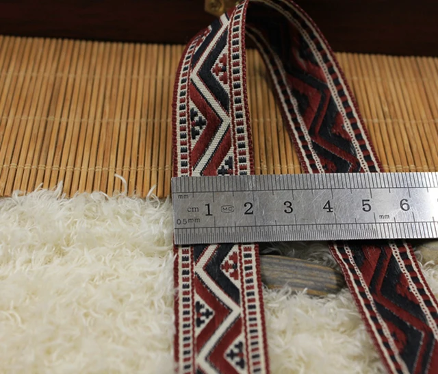 Изысканная 10 ярдов/лот 2 см вышивка в национальном стиле Лента отделка Кружева