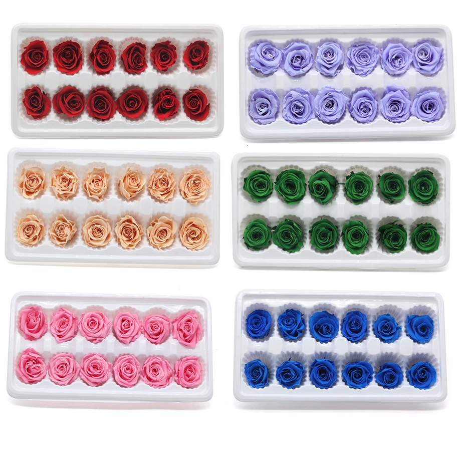 Настоящая Роза Eternelle Doos Natuurlijke Bewaard Bloem Rose 3-4 см Onsterfelijke Rose Valentijnsdag Gift Fleur Eternelle