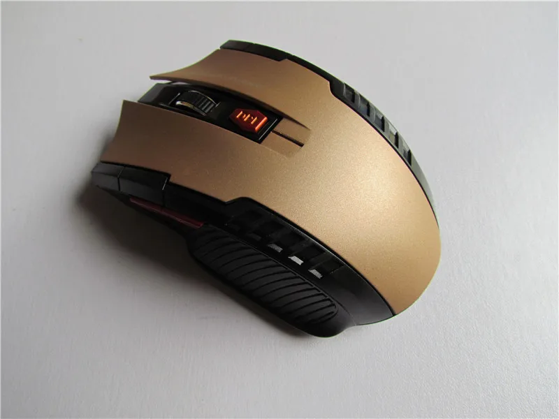 Gold Robotsky 2,4 GHz оптическая мышь геймерская мышь для ноутбука настольного ноутбука с usb-приемником с высоким dpi USB Беспроводная игровая мышь - Цвет: Gold