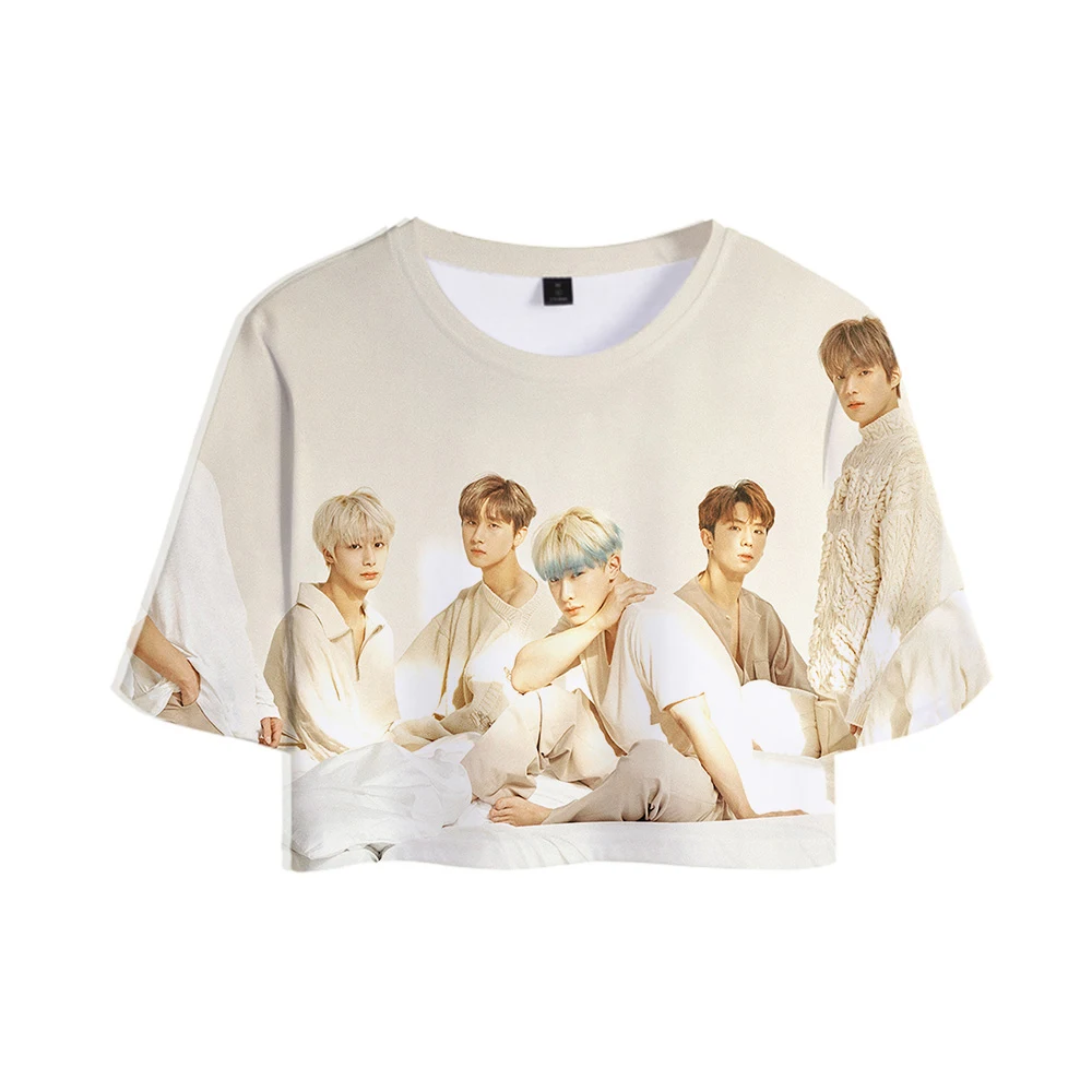 Monsta X 3D печатных женские стильные топы летние футболки с коротким рукавом 2019