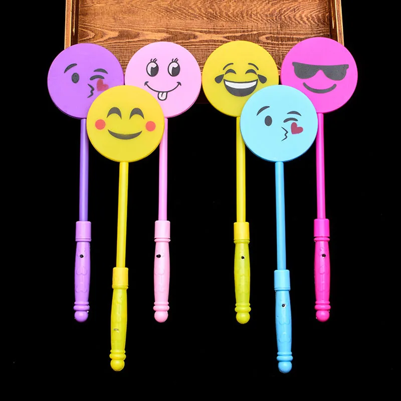 300 stks светодиодный Kleurrijke концерт вечерние клуб Cheer Glimlach Gezicht Emotie Glowsticks светящиеся
