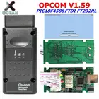 Opcom V1.59 с чипом PIC18F458 FTDI FT232RL OBD OBD2 диагностический инструмент для Opel, OPCOM 1,59 Can Bus диагностический кабель