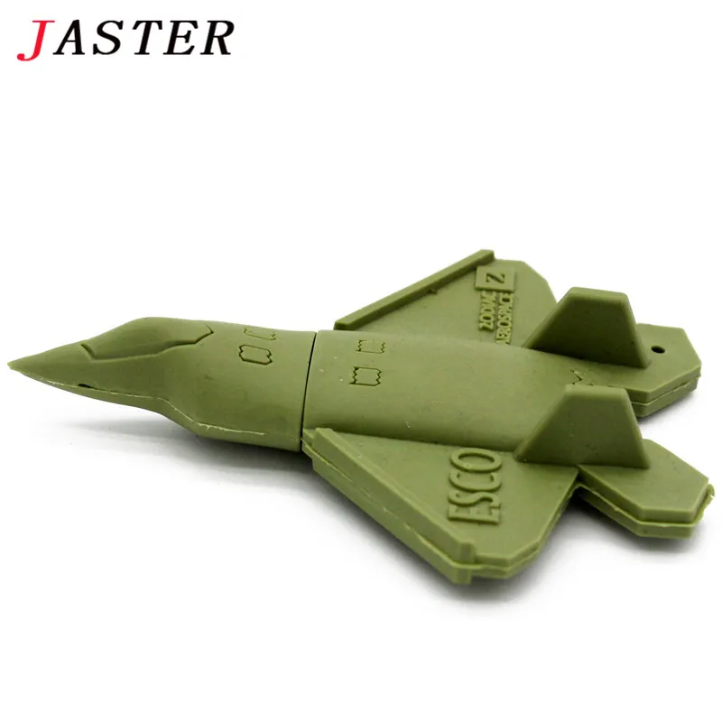 JASTER креативный мини-мультфильм модель самолета Флешка 4 ГБ 8 ГБ 16 ГБ 32 ГБ 64 ГБ самолет USB флеш-накопитель модная карта памяти подарок - Цвет: green