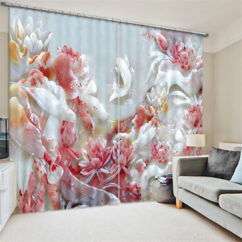 

Luxury 3D Curtains Drapes for Living Room Office Hotel Home Wall Tapestry Can be Customed