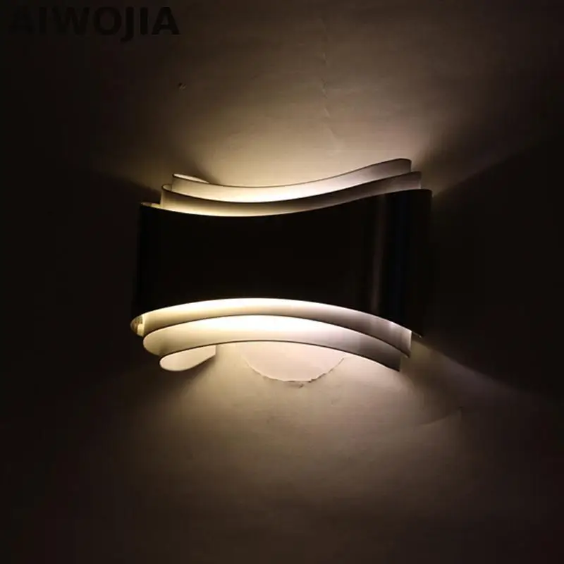 Современные светодиодные Настенные светильники для спальни кабинета из