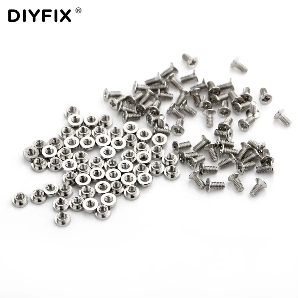 Винты DIYFIX гайки болты для керамических пинцетов набор в ассортименте крепежные