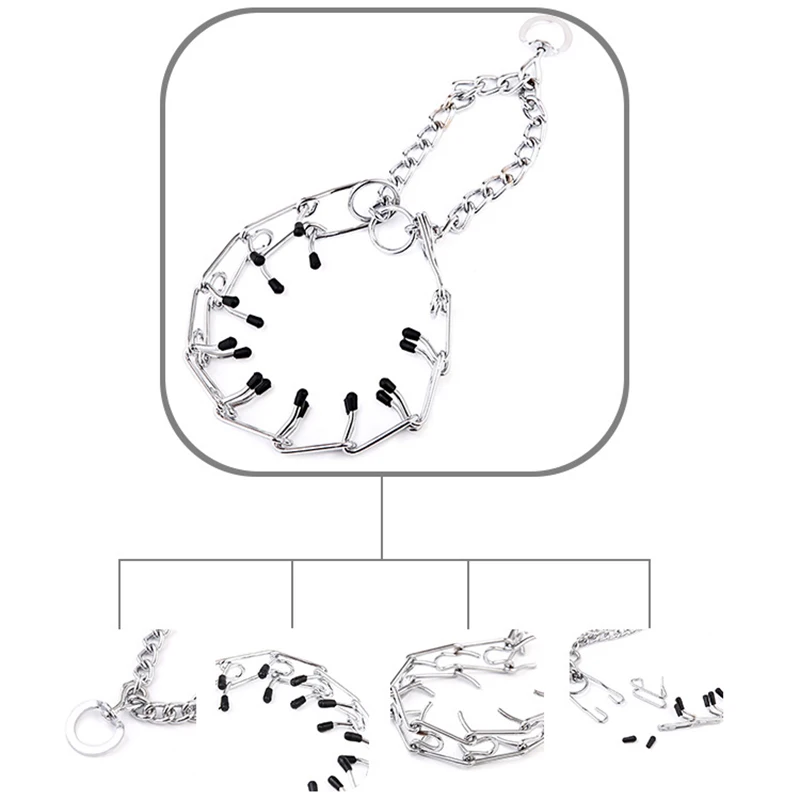 XPangle ошейник для собак из нержавеющей стали тренировочный рычаг регулируемый