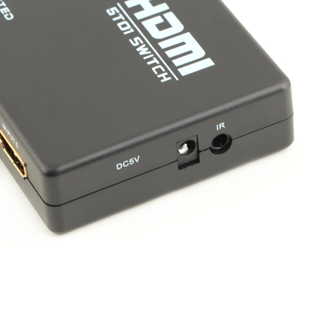 5 портов 1080P видео HDMI переключатель разветвитель для HDTV DVD PS3 + IR пульт