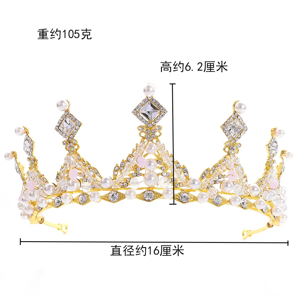 1 шт. Casamento Nupcial Pageant Rei Coroa Tiara de Стразы под Бриллиант головной убор Joias | Украшения и
