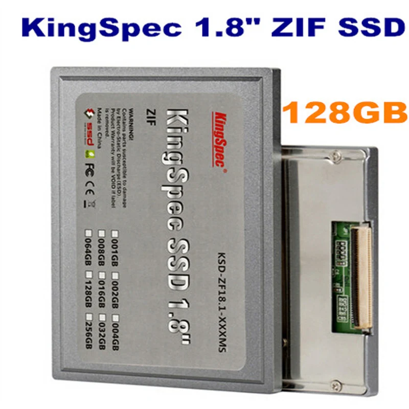 Бренд Kingspec 1.8 &quotZIF 44pin IDE SSD 32 ГБ 64 128 модуль твердотельный жесткий диск для ноутбук