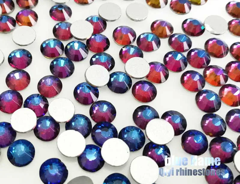Заводские распродажи! 3D супер вспышка blue flame высокое качество стразы для дизайна