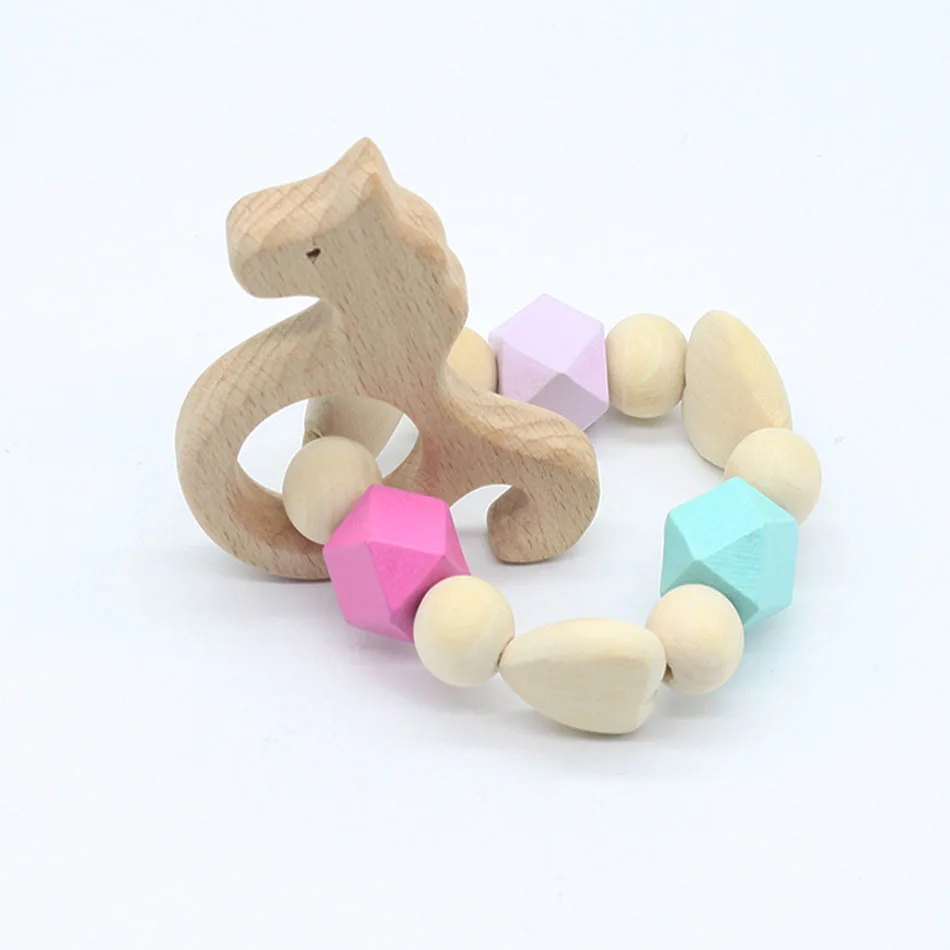 1 шт. деревянный браслет для прорезывания зубов|teether toys|teether baby toysbaby bracelet toy |