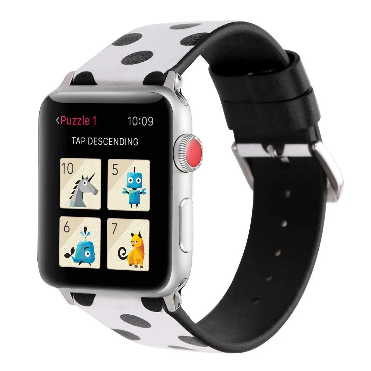 Ремешок для часов кожаный Apple Watch 1 2 3 4/5 точек 38 40 42 44 мм | Наручные часы