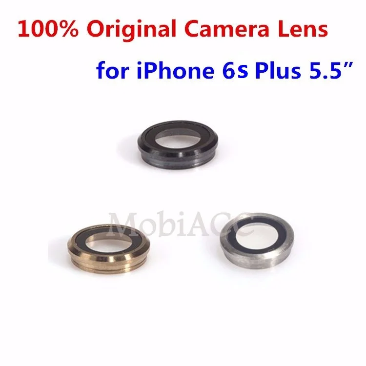 

100% Original Camera Lens for iPhone 6s Plus; Back Rear Sapphire Crystal Glass Camera Lens with Metal Frame for iPhone 6s 5.5"
