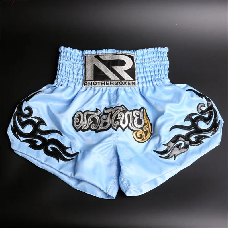 Style 2 Blue XS-XXL взрослый Фитнес тренировочные спортивные трусы sotf Санда Муай Тай шорты для борьбы MMA Штаны для детей - Цвет: Style 2 Blue