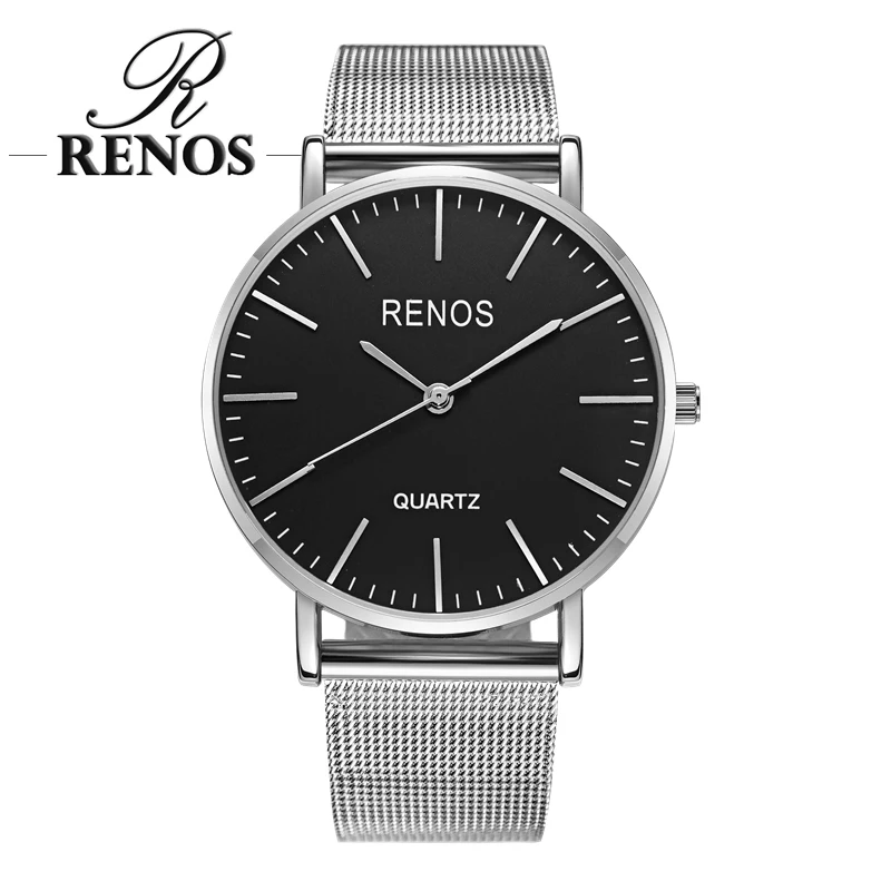Женские часы RENOS с коробкой ремешок из сплава аналоговые кварцевые наручные