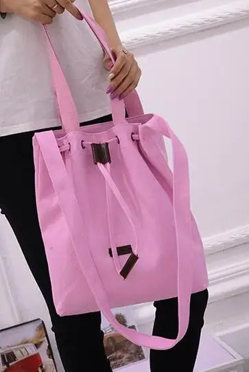 Повседневная Мода Большие Сумки Женские Холст Летом Подросток На Ремне Горячей