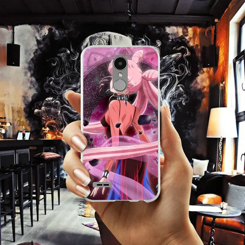 Милые Девушки Сейлор Мун Аниме мягкий чехол для телефона из ТПУ LG K4 K7 K8 K10 2017 G2 G3