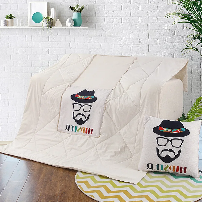 Home Decoration Shape-shift Cushion 45*45cm Back ChristmasCushion Open Size 120*160 Cushion Blanket Quilts Car Cartoon Throw Pil