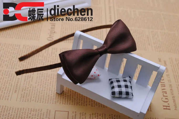 Однотонная атласная лента silkly однотонного цвета Женская обруч для волос