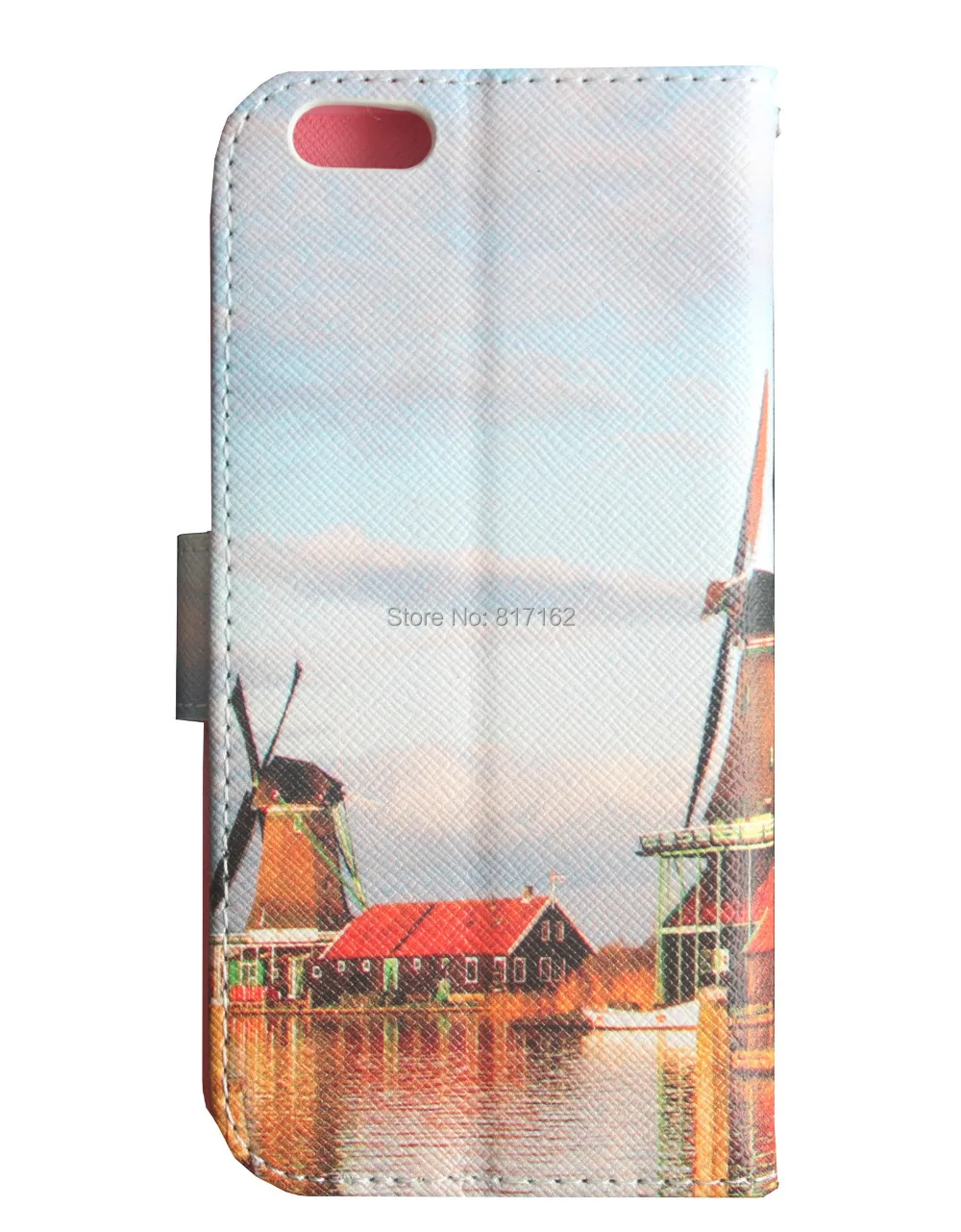 Чехол ветряная мельница U печать полиуретан кожа перевёрнутый бумажник стойка