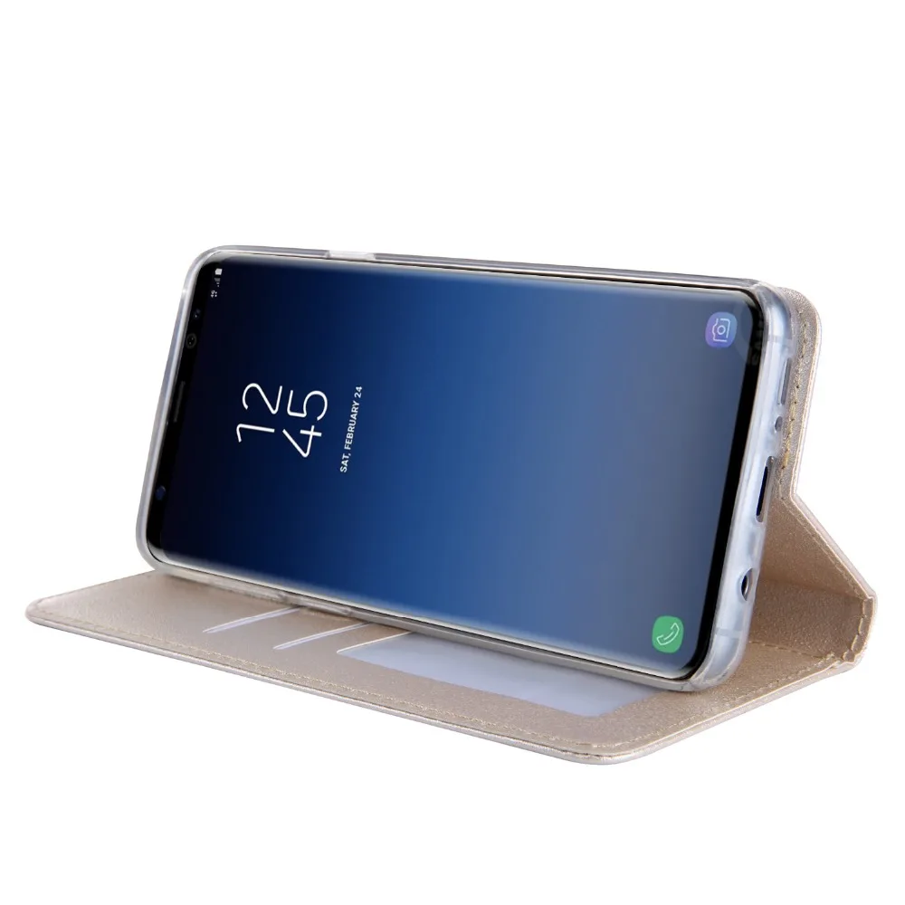 Шелка на магните из ПУ кожи с откидной Чехол-кошелек подставкой для Samsung S21 S20