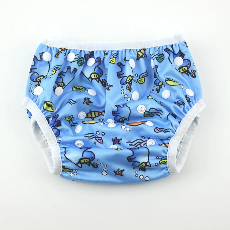 Baby Leakproof Swimming Trunks Wet Oneself Nylon Polyester Printing Waterwading Neutral Comfort | Мать и ребенок