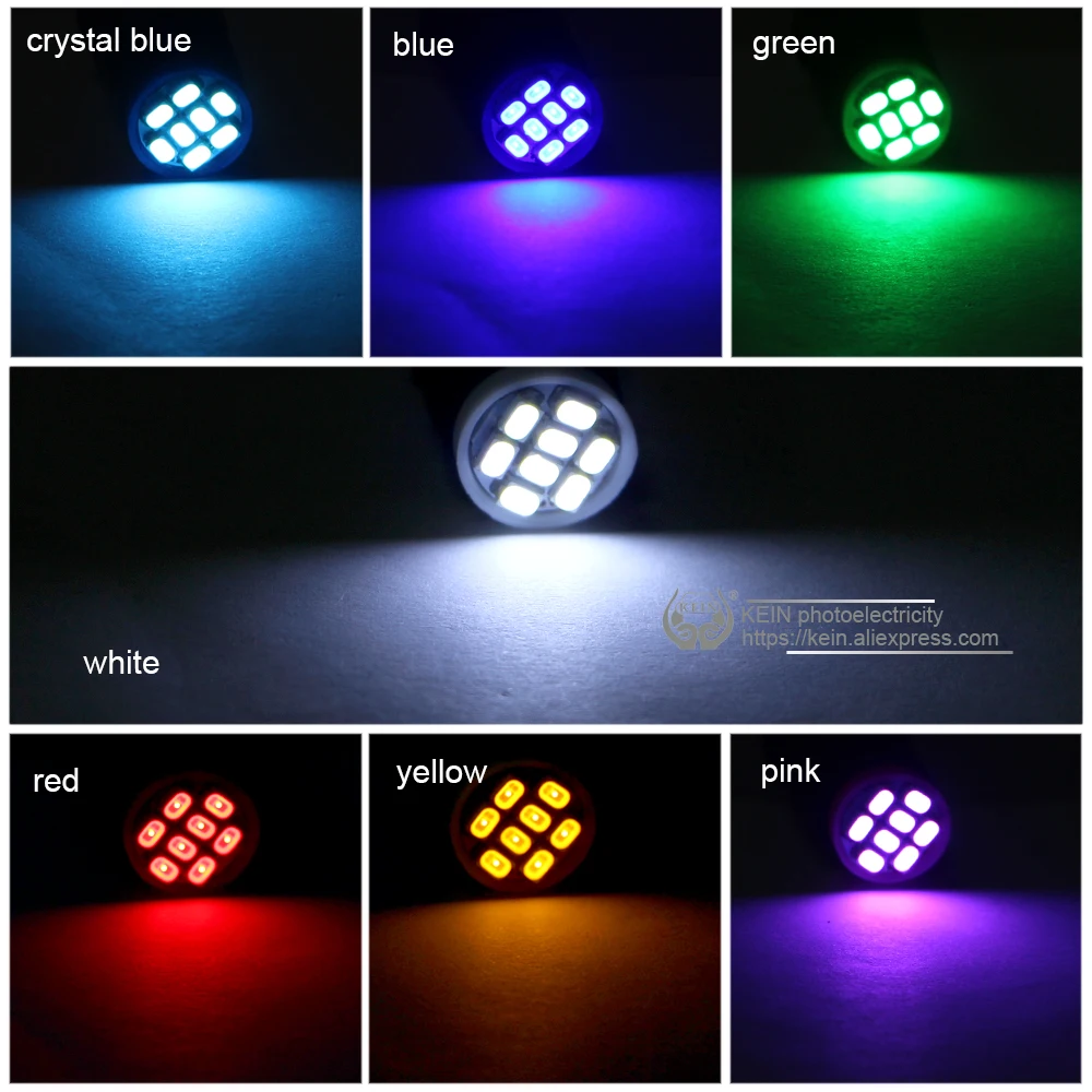 KEIN 10 шт. Ba9s T4W светодиодный фонарь 3020 8SMD автомобильные номерные знаки для