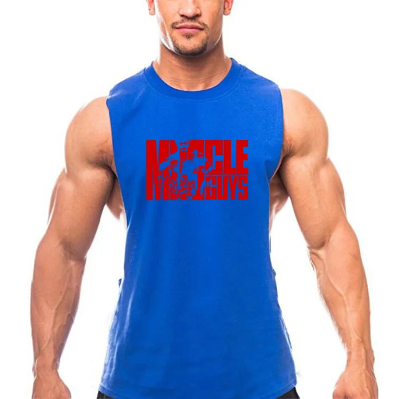 Muscleguys одежда 2020 летние мужские майки модные с круглым вырезом без рукавов