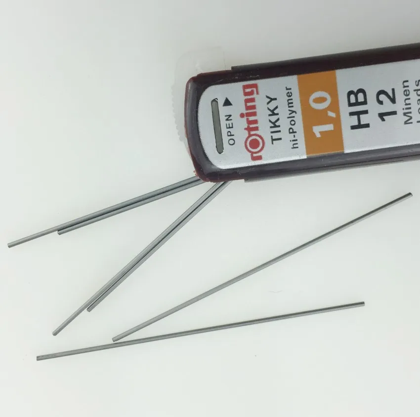 Rotring 2B/HB/B 0 5/0 7/0 9/1 мм карандашные грифели механические карандаши для заправки