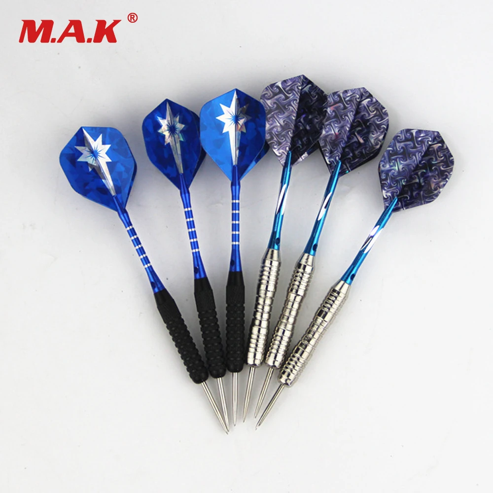 

6 pcs Professional Straight Dart White/Black Models with Iron Heads for Indoor Sports Game