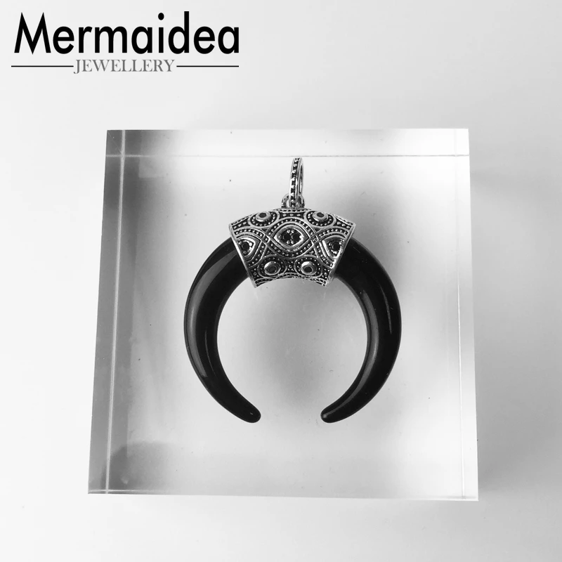 Черный Тигр маори подвеска в форме зуба ожерелья трендовые посеребренные Rebel