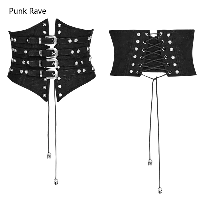 2019 панк Rave loop из искусственной кожи стимпанк модный пояс жилет для косплея одежда