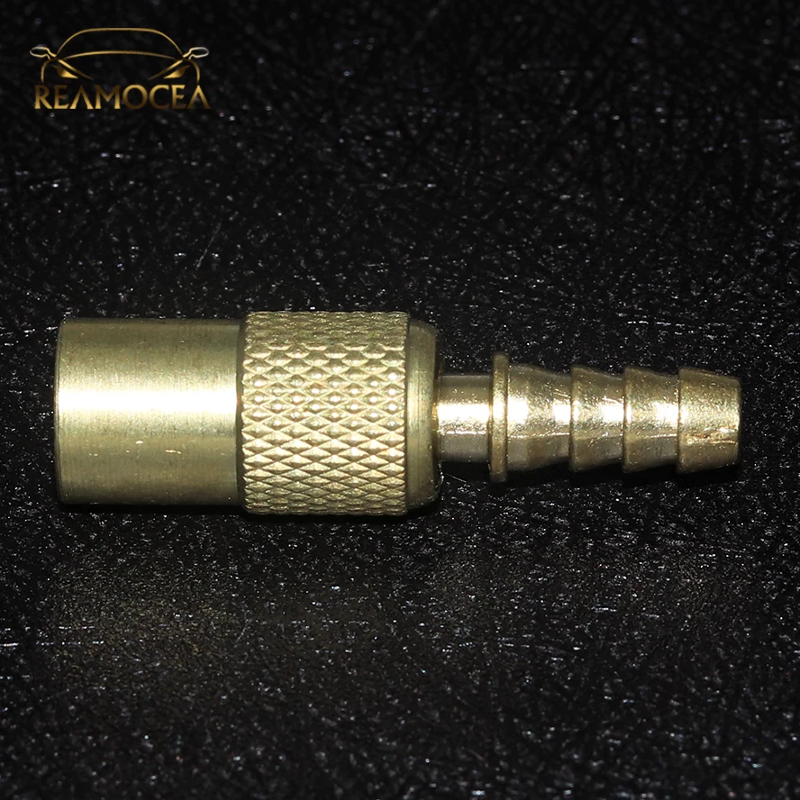 Reamocea 1PC 6mm Car Auto Zinc Alloy Tyre Wheel Tire Air Chuck Inflator Pump Valve Clip Clamp Connector Adapter
