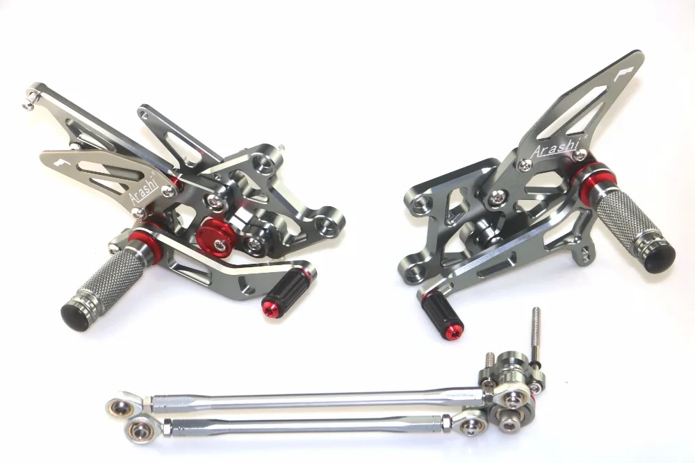 CNC регулируемый задний комплект Rearsets для HONDA CBR600RR 2007 08 09 10 11 12 13 14 15 16 17 18 2019