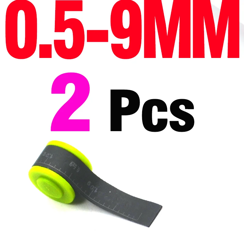 2pcs 9MM in Bag MNFT 2 шт 0,5 мм шкала свинца покрытие для защиты окружающей среды точная регулировка веса рыболовный лист грузило свинец 5 моделей выбор - Цвет: 2pcs 9MM in Bag