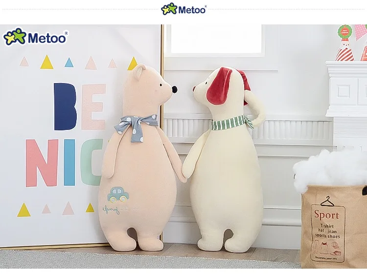 Metoo диванные подушки, подушка для животных, кукла, набивной плюшевый мишка, лошадь, собака, олень, игрушки для девочек, детские подарки на день рождения, Рождество