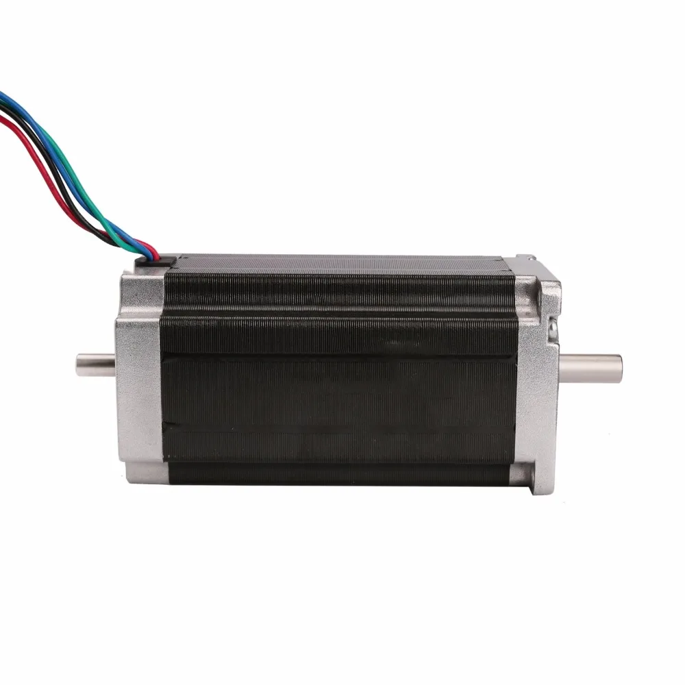 Nema23 шаговый двигатель 57BYGH 435oz-in 3.0N. M 112 мм 4 провода 4.2A 23HS9442B двойной вал 3D принтер