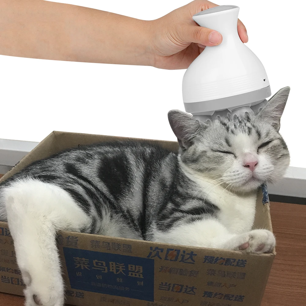 Интеллектуальный зарядный Массажер для кошек домашних животных 3D массажер