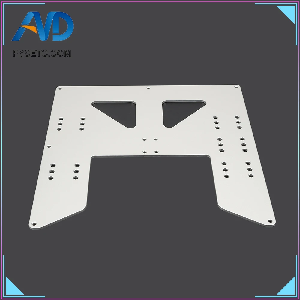 Prusa I3 Anet A8 A6 3d принтер обновленный Y каретка анодированная алюминиевая пластина для A8 Горячая кровать поддержка для Prusa I3 Anet A8 3d принтер s