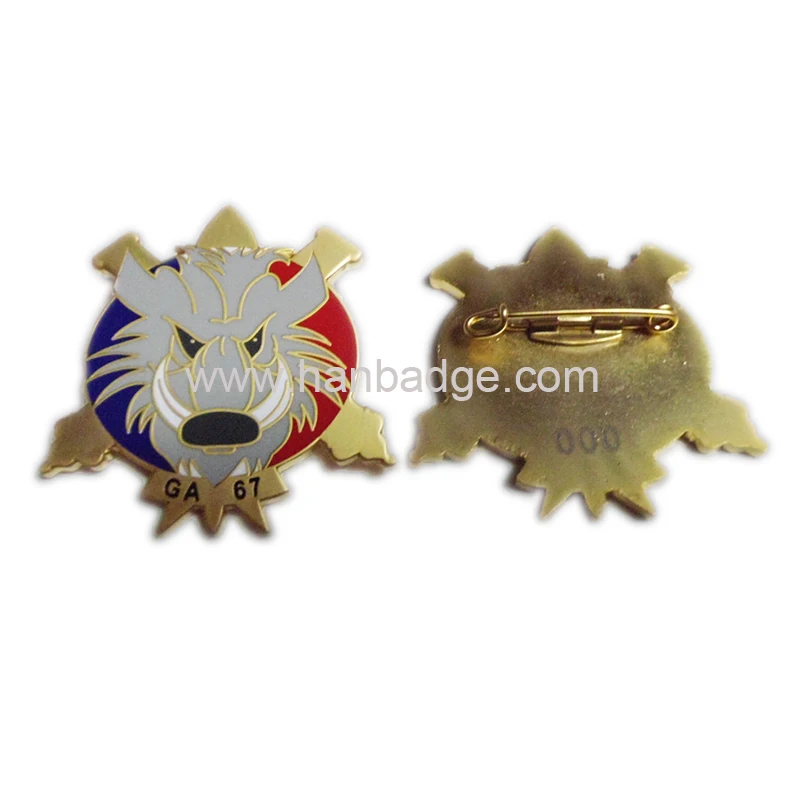 

Customized Hard Enamel Pin Custom Designed Badge Stamped Brass Emblem Brooch With Your Logo