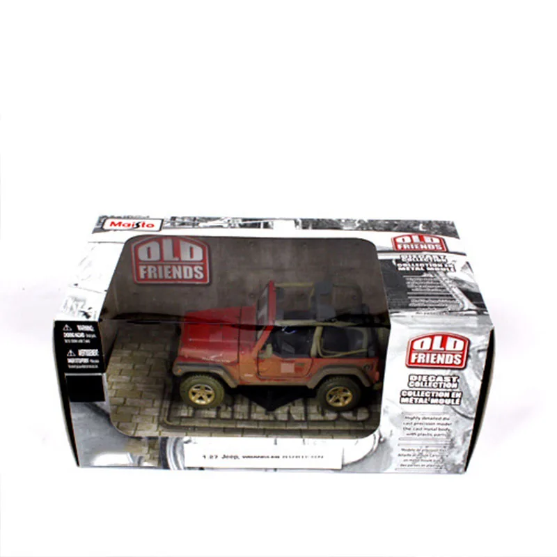 

1:27 Making Old Car Models Jeep Rubicon Metal Model Automobile Toy Vehicle High Simulation Diecast Decoration or Collection